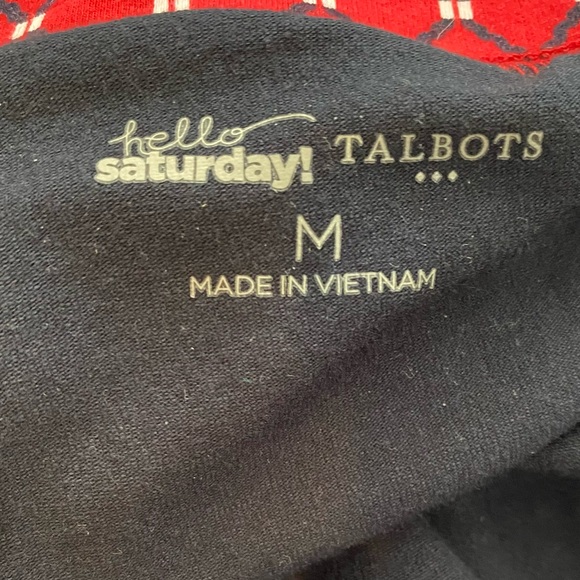 Talbot's Hello Saturday Pull On Red/White/Blue Print Skort - Size Medium - Picture 7 of 7